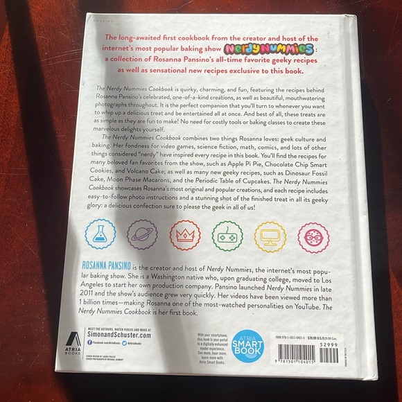 NWOT Rosanna Pansino The Nerdy Nummies Cookbook. New York Times Bestseller. - Picture 2 of 10